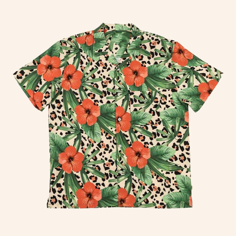 Max Collier Temptation Island Floral Hibiscus Hawaiian Shirt Tropical Aloha Shirt