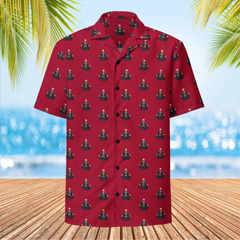 Meditation Donald Trump Mugshot Hawaiian Shirt Trump Campaign Never Surrender T-Shirt Merch