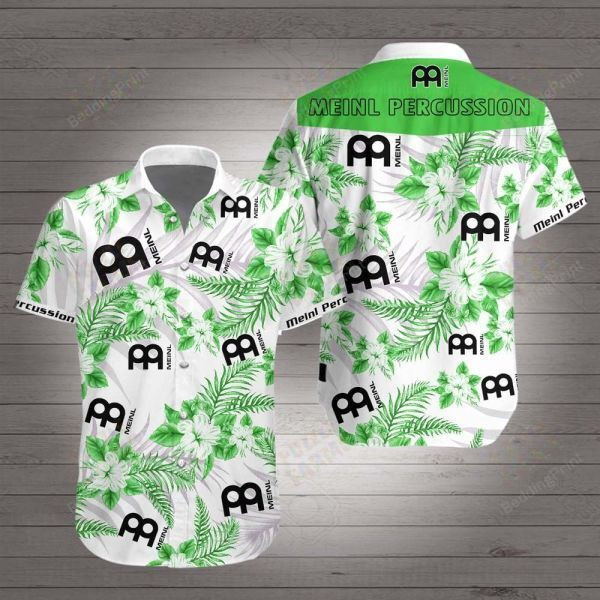 Meinl Percussion Hawaiian Shirt Tropical Aloha Button Up