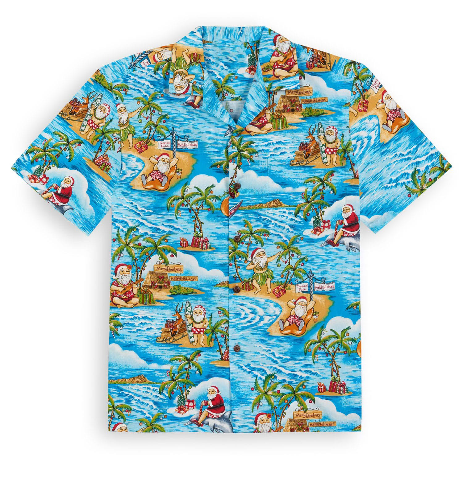 Mele Kalikimaka Christmas Hawaiian Shirt Shirt Funny Beach Xmas Vacation Family Gifts