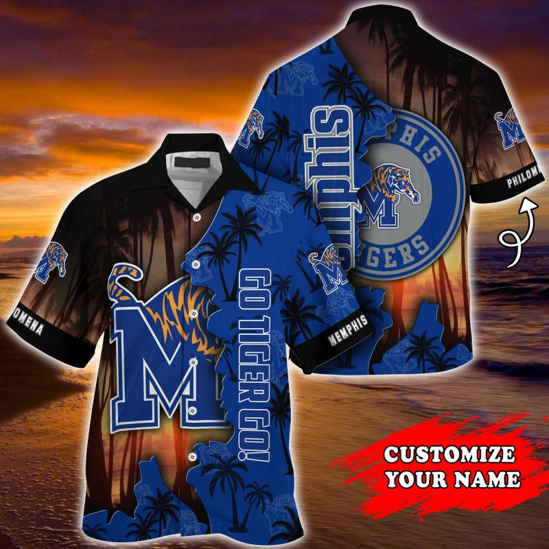 Memphis Tigers Ncaa Personalized Summer Hawaiian Shirt Tropical Aloha Button Up