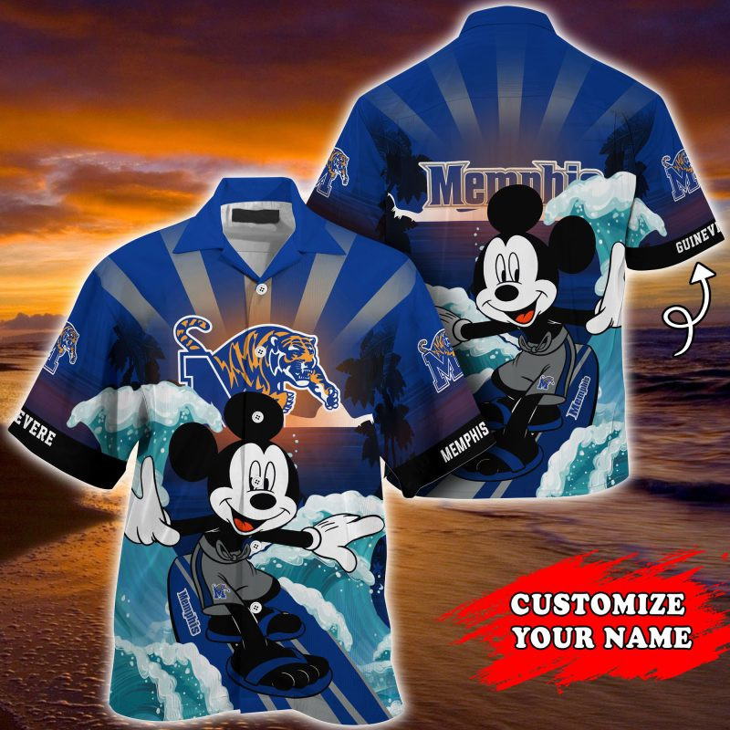 Memphis Tigers Ncaa Summer Personalized Hawaiian Shirt Tropical Aloha Button Up