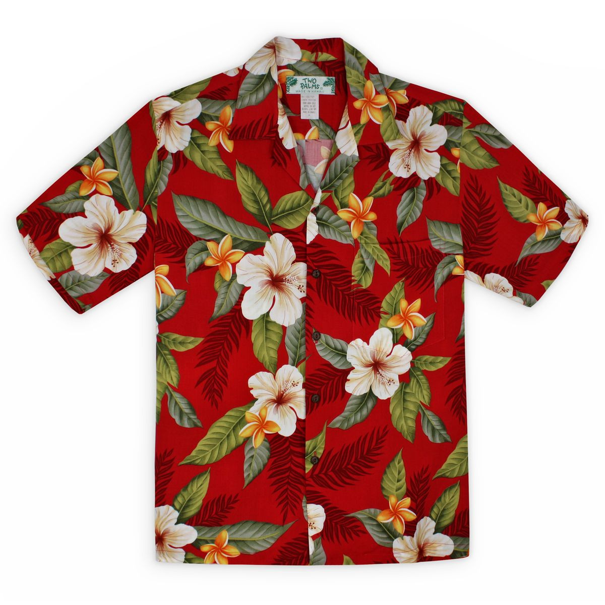 Mens Hawaiian Flowers Hawaiian Shirt Tropical Aloha Button Up