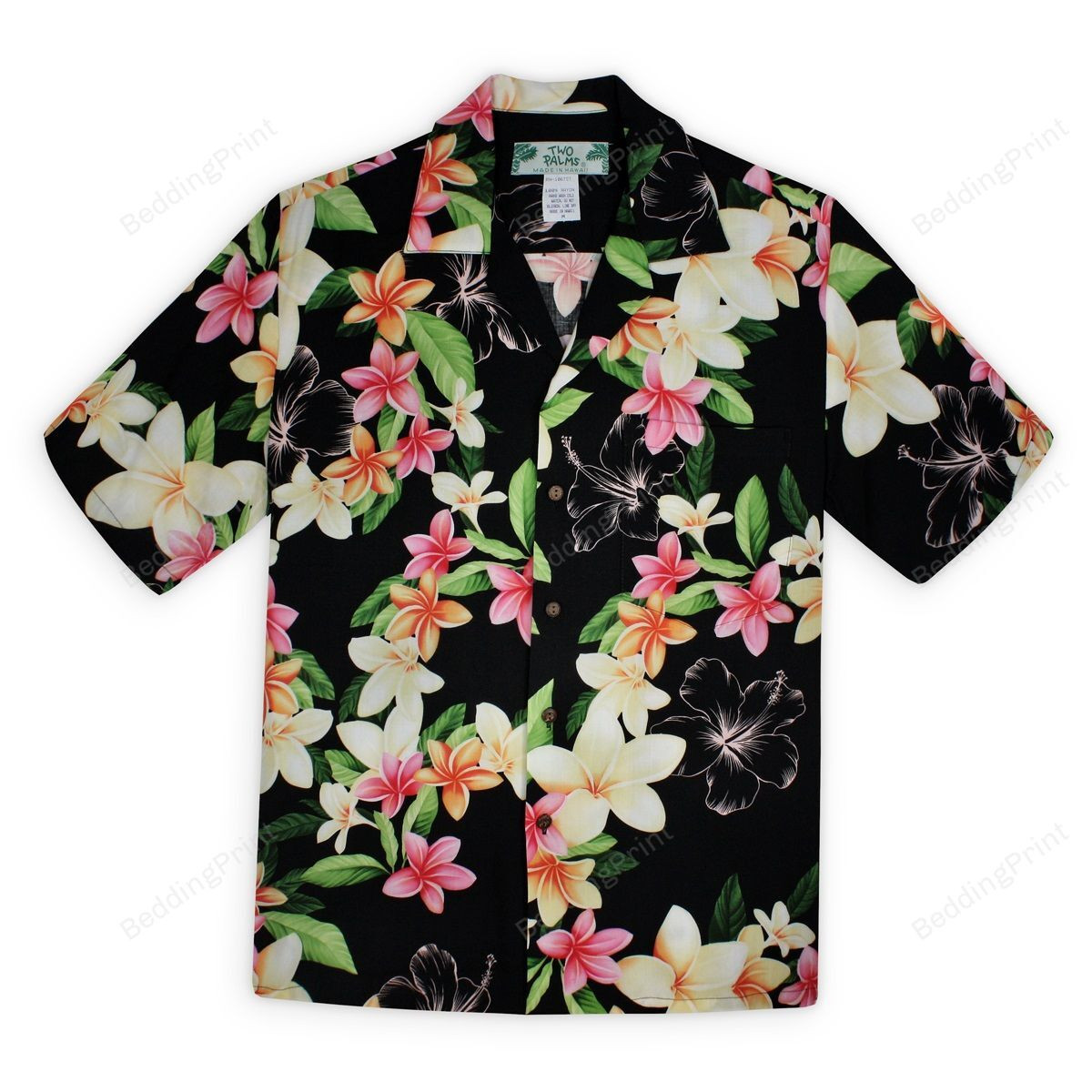 Mens Hawaiian Shirt Tropical Aloha Button Up