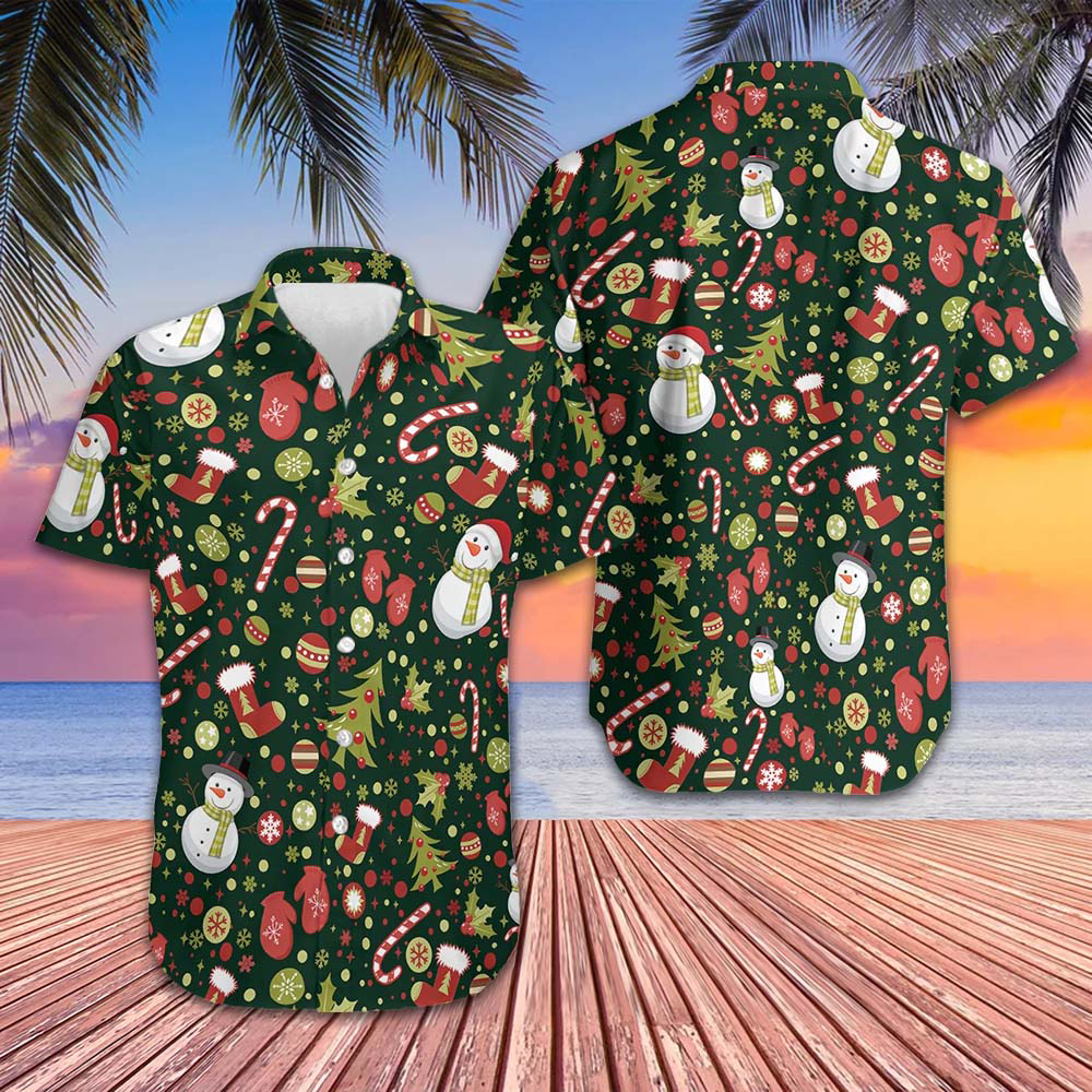 Merry Christmas Pattern Hawaiian Shirt Family Christmas Shirts 2024 Gifts For Him