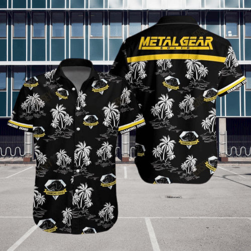 Metal Gear Solid Hawaiian Shirt Tropical Aloha Button Up