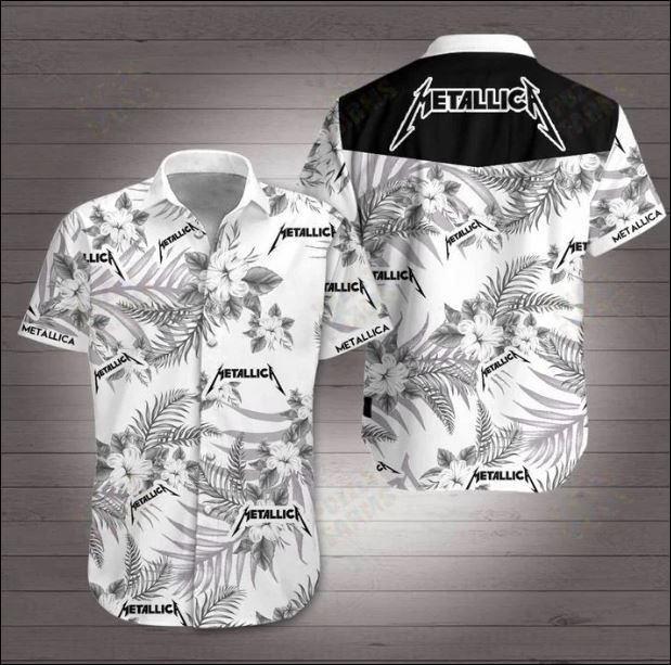 Metallica Hawaiian Shirt Tropical Aloha Button Up