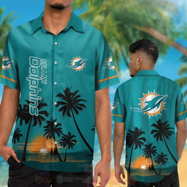 Miami Dolphins Style Trending Hawaiian Shirt Tropical Aloha Button Up