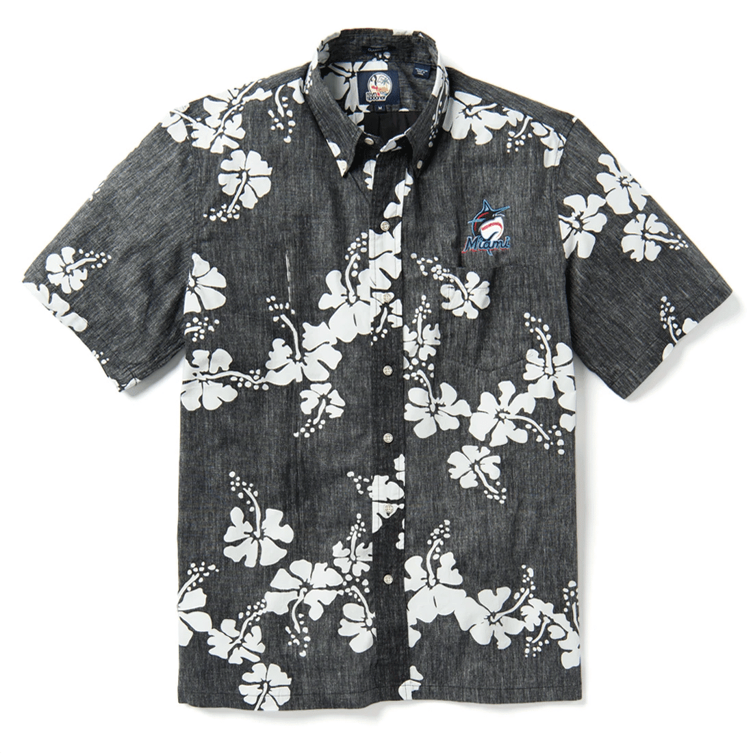 Miami Marlins 50th State Hawaiian Shirt Tropical Aloha Button Up