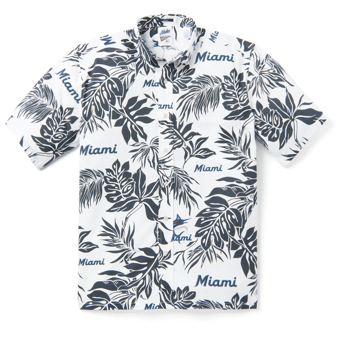Miami Marlins Aloha Mlb Hawaiian Shirt Tropical Aloha Button Up