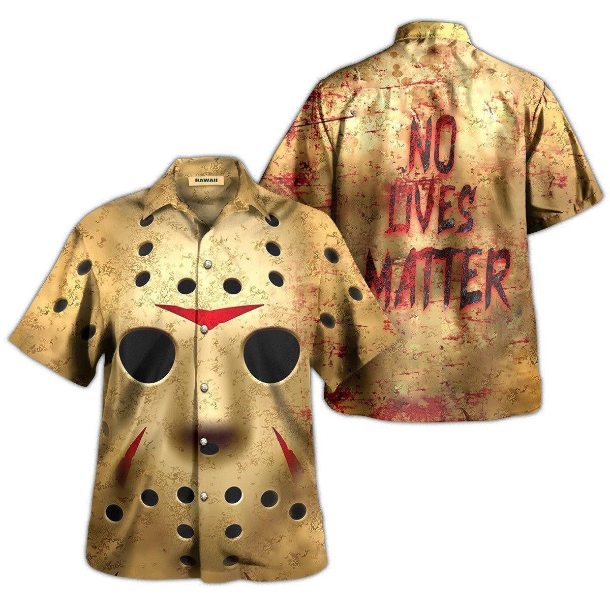 Michael Myers No Lives Matter Hawaiian Shirt Tropical Aloha Button Up