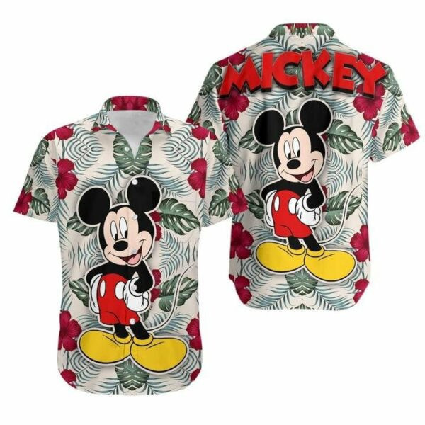 Mickey Disney Gift For Fans Hawaiian Shirt Tropical Aloha Button Up