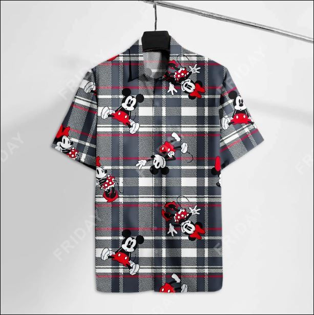 Mickey Mouse Hawaiian Shirt Tropical Aloha Button Up