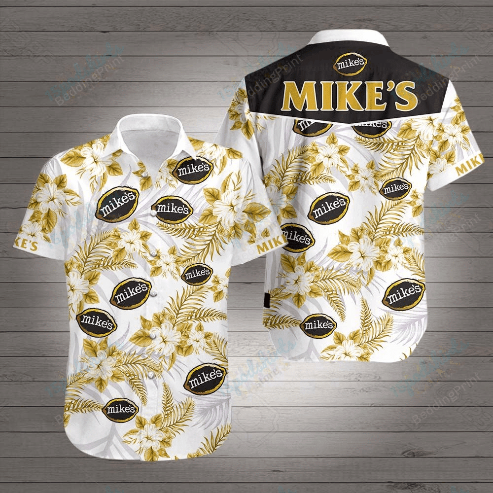 Mikes Hawaiian Shirt Tropical Aloha Button Up