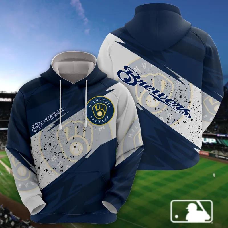 Milwaukee Brewers MLB All Over Print Hoodie