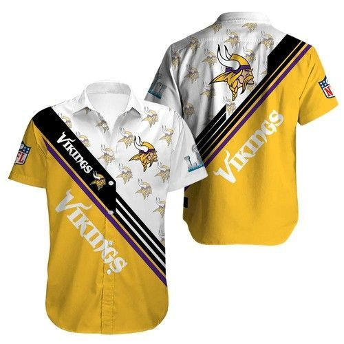 Minnesota Vikings Hawaiian Shirt Tropical Aloha Button Up