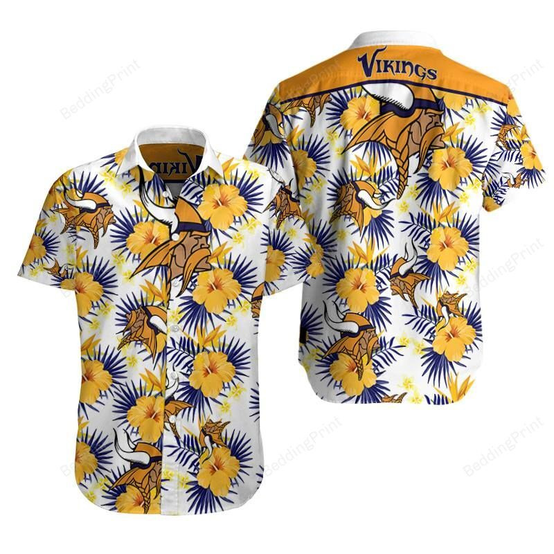 Minnesota Vikings Limited Edition Hawaiian Shirt Tropical Aloha Button Up