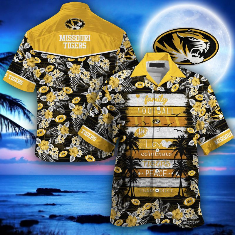 Missouri Tigers Ncaa Hawaiian Shirt Tropical Aloha Button Up