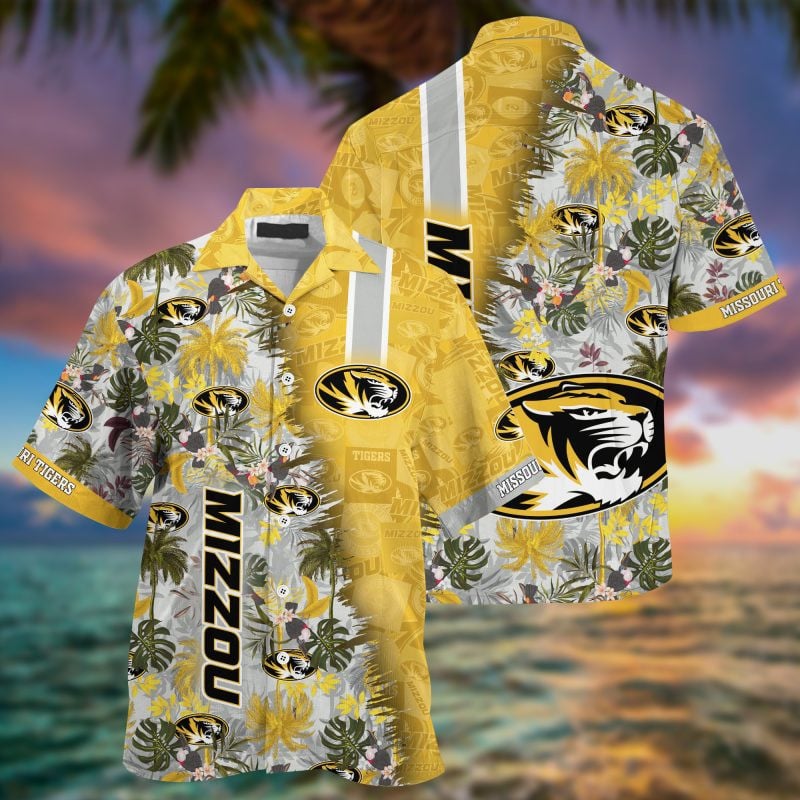Missouri Tigers Ncaa Summer Hawaiian Shirt Tropical Aloha Button Up