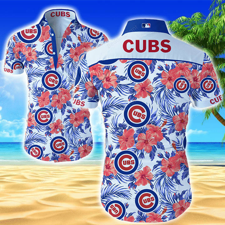Mlb Chicago Cubs Hawaiian Shirt Tropical Aloha Button Up