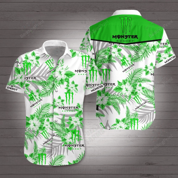 Monster Ver2 U Hawaiian Shirt Tropical Aloha Button Up