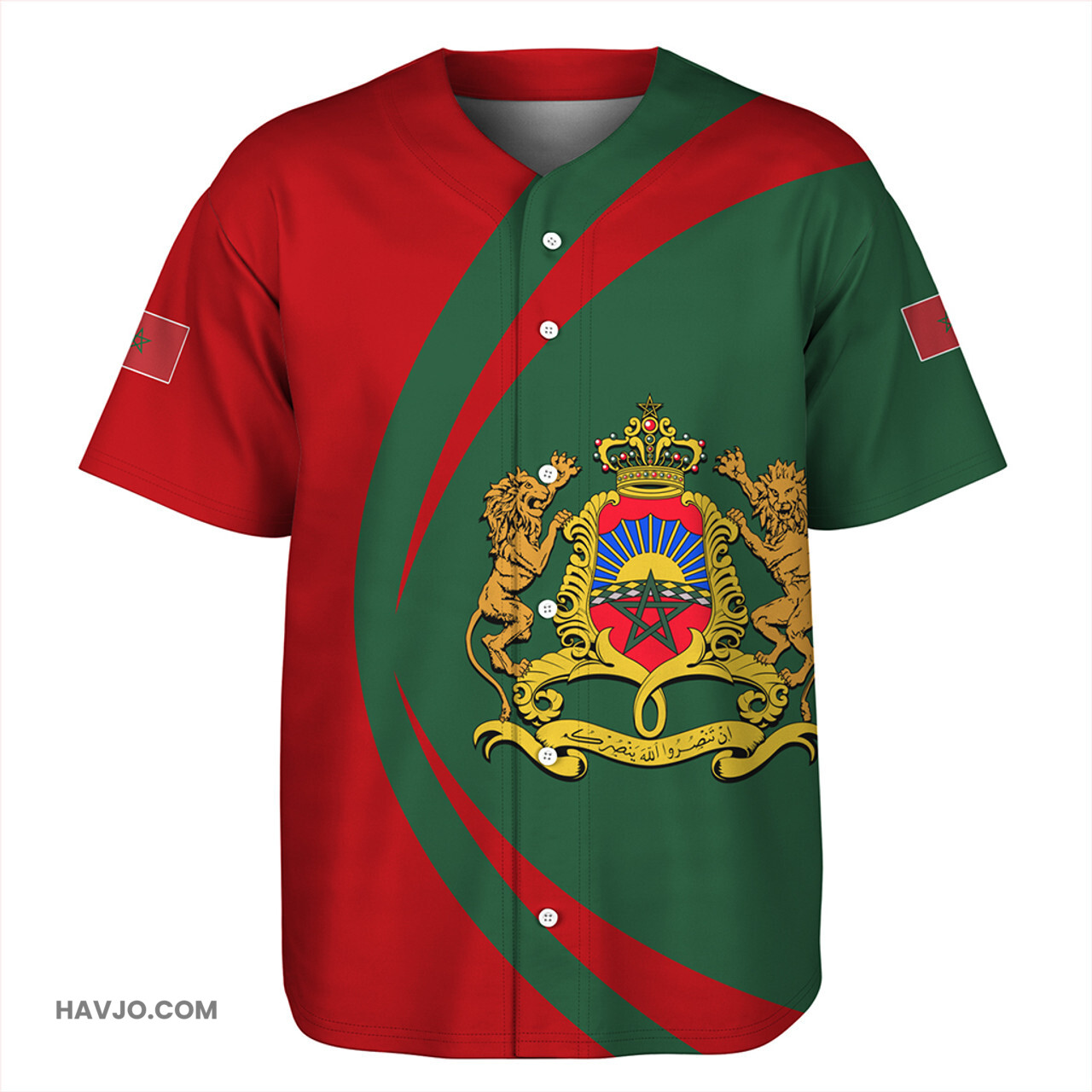 Morocco Circle Style Baseball Jersey