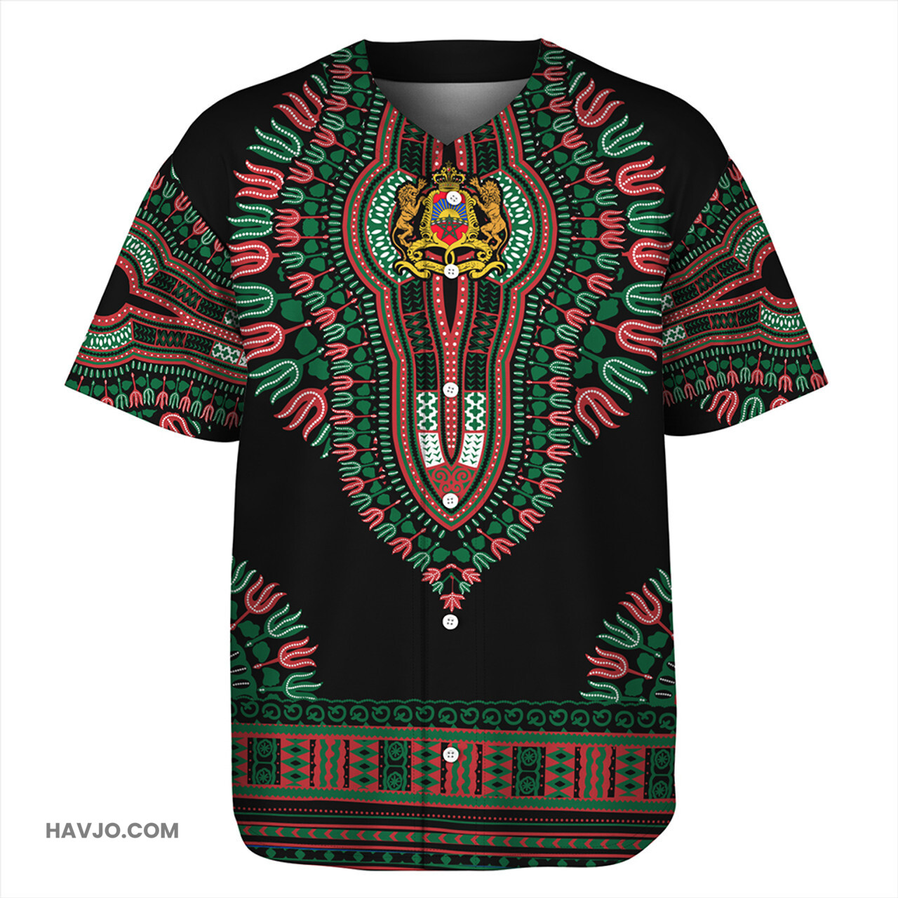 Morocco Dashiki Baseball Jersey