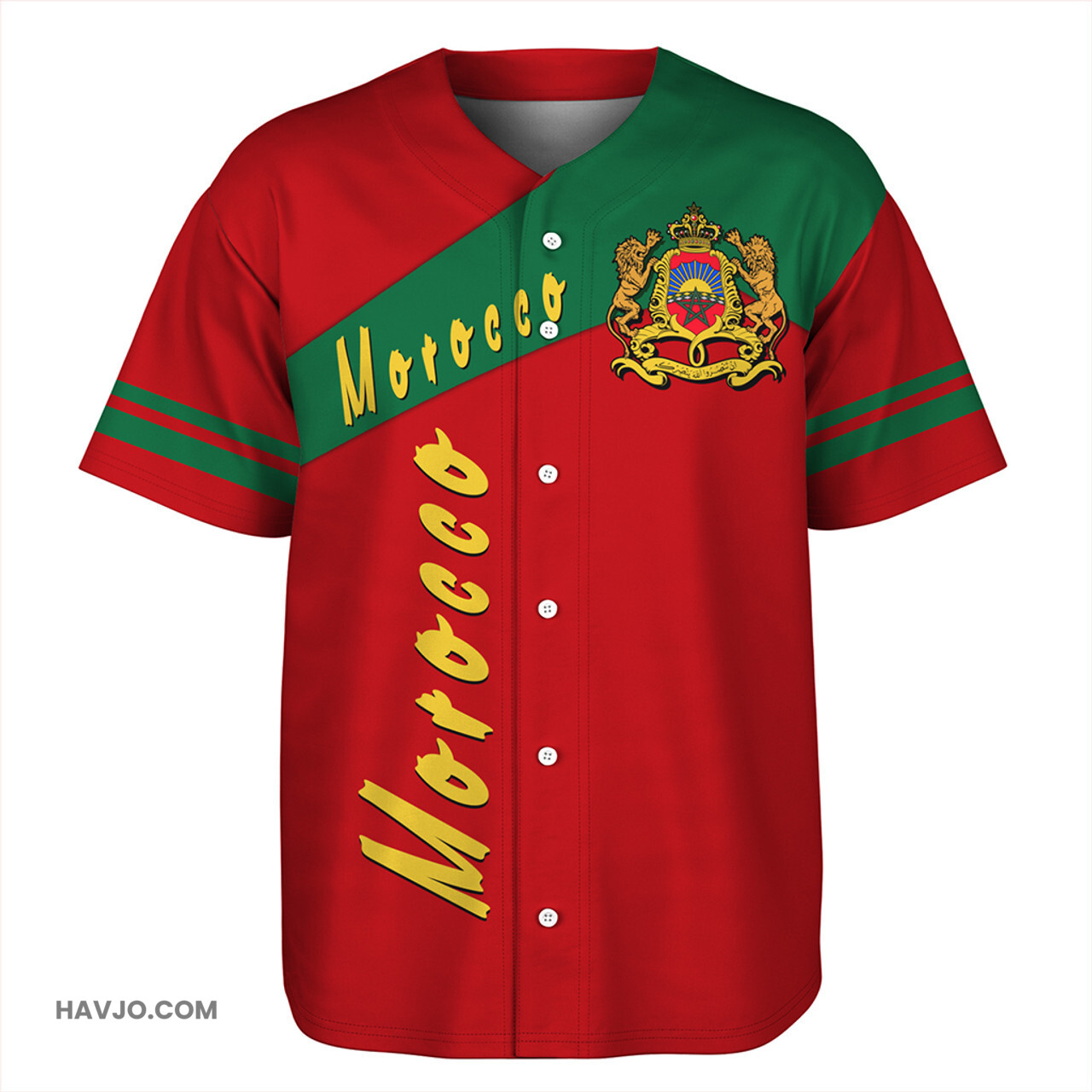 Morocco Half Concept Baseball Jersey