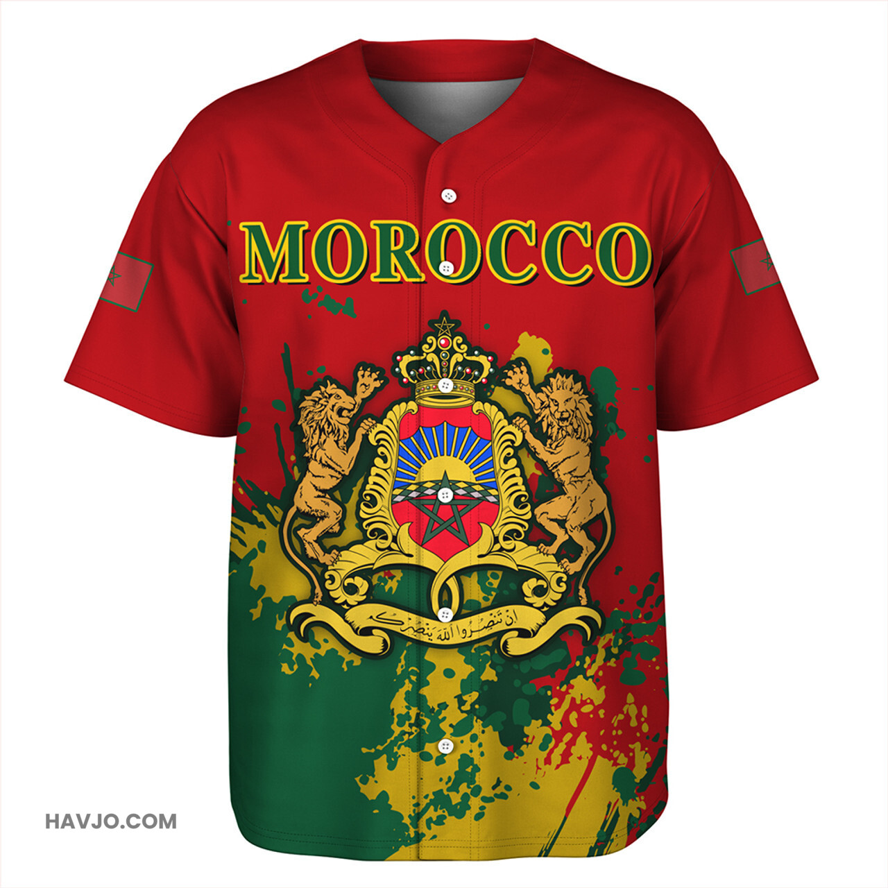 Morocco Spanit Style Baseball Jersey