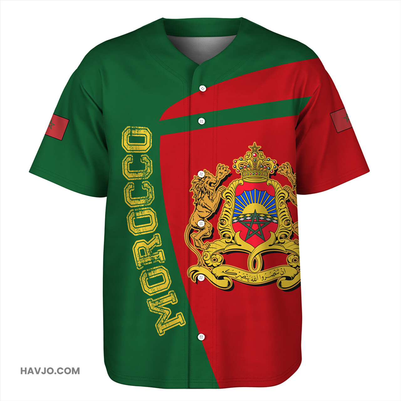 Morocco Sport Style Baseball Jersey