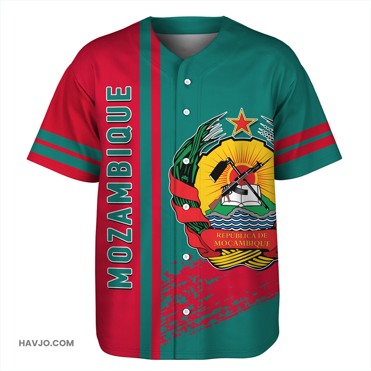 Mozambique Quater Style Baseball Jersey