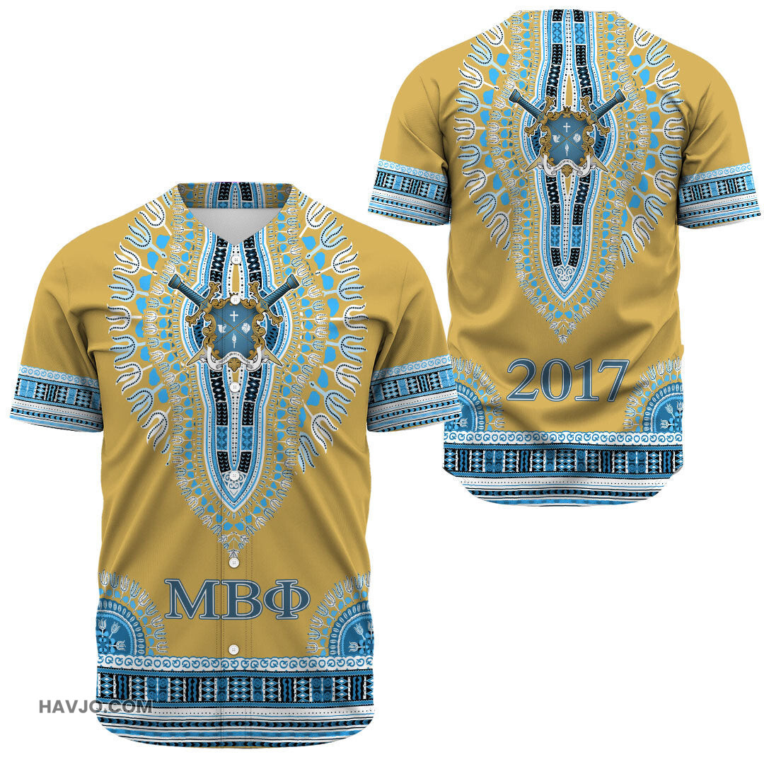Mu Beta Phi Dashikis Baseball Jersey