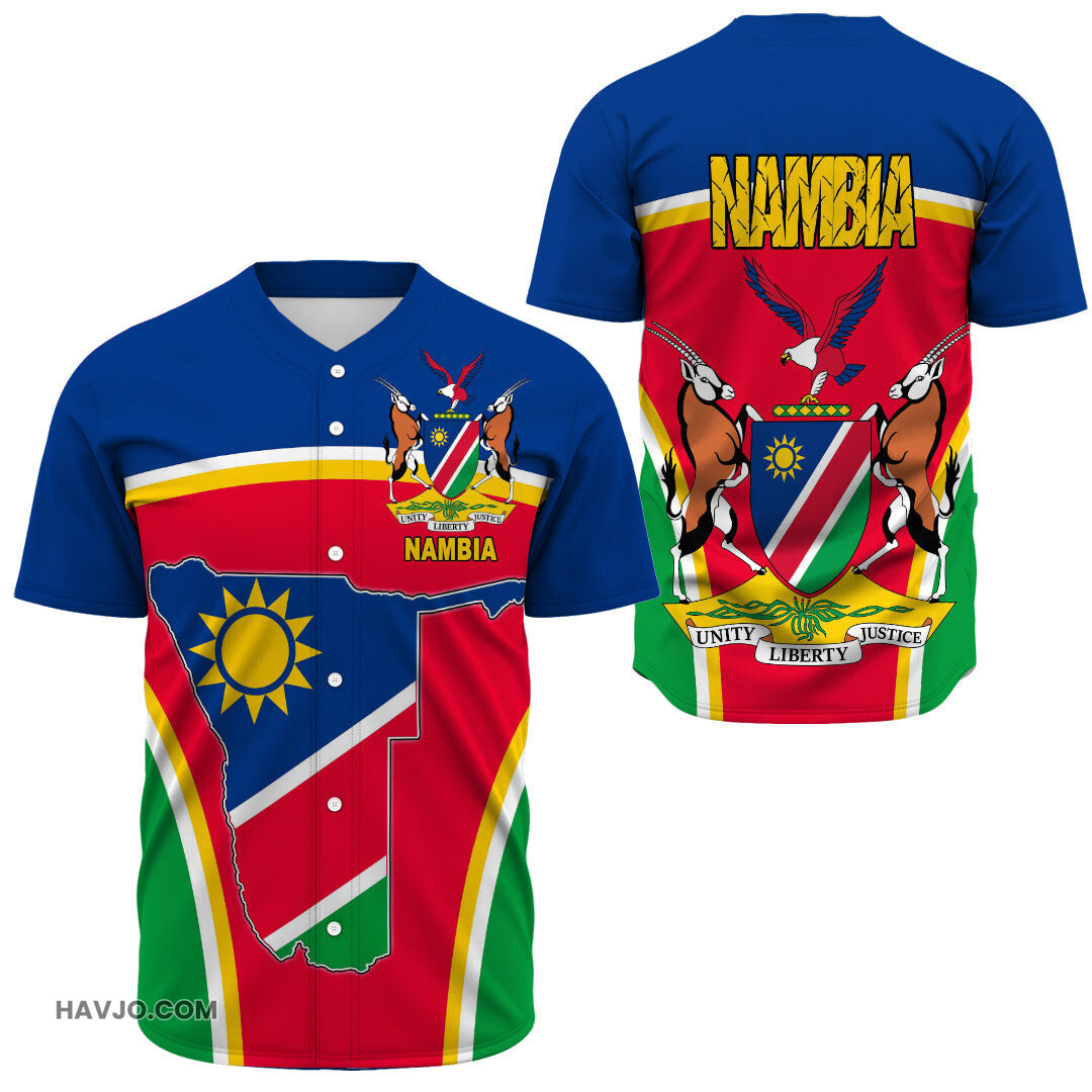 Namibia Active Flag Baseball Jersey