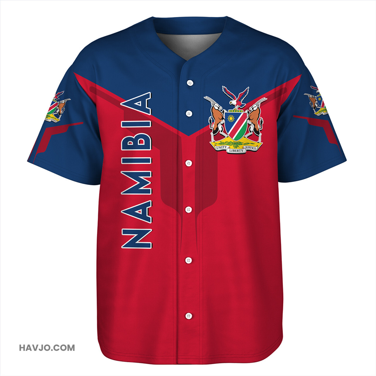 Namibia Arrow Style Baseball Jersey
