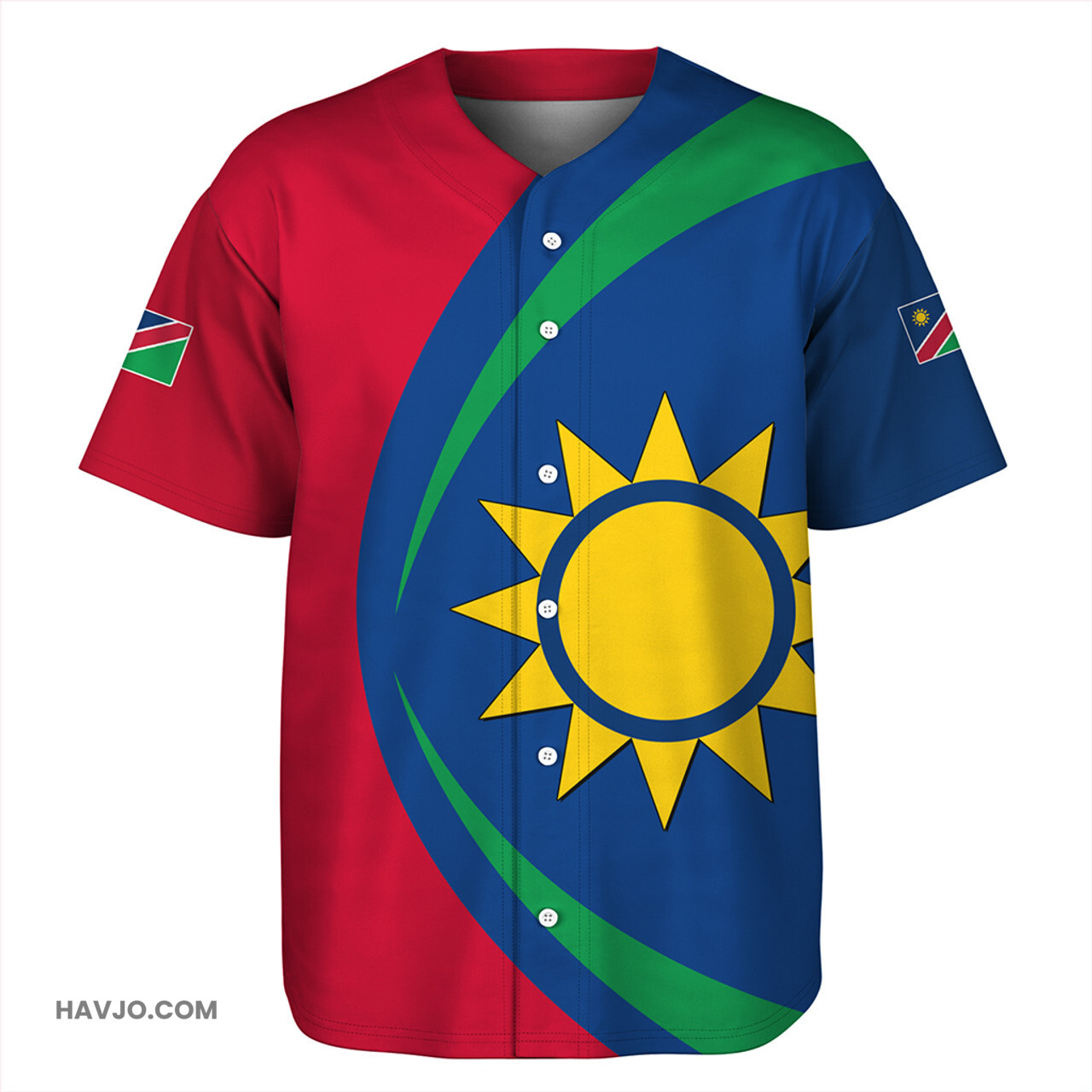 Namibia Circle Style Baseball Jersey