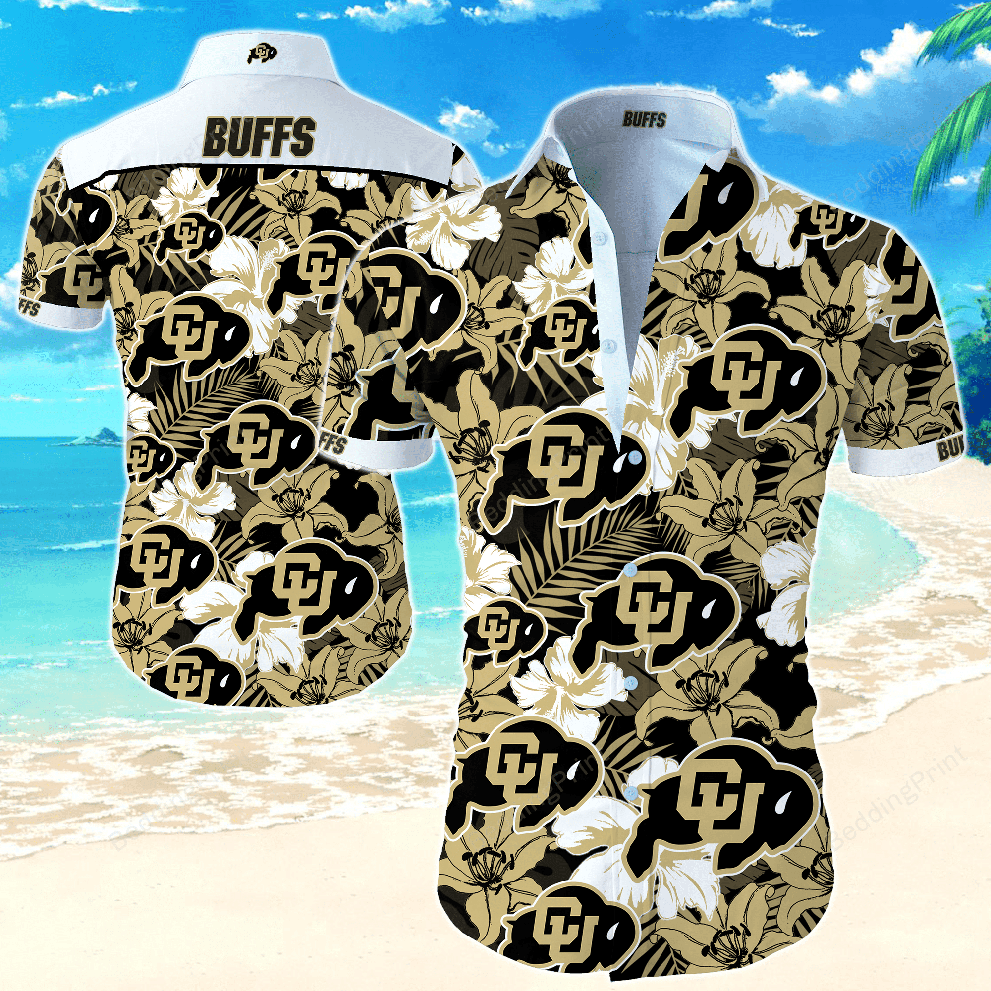 Ncaa Colorado Buffaloes Hawaiian Shirt Tropical Aloha Button Up