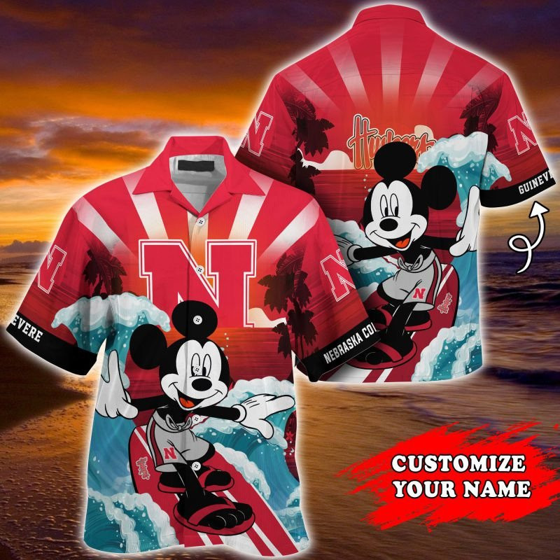 Nebraska Cornhuskers Ncaa Summer Personalized Hawaiian Shirt Tropical Aloha Button Up
