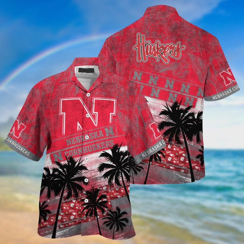 Nebraska Cornhuskers Ncaa Trending Summer Hawaiian Shirt Tropical Aloha Button Up