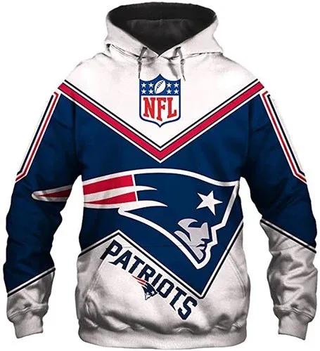 New England Patriots Football NFL 3D All Over Print Hoodie