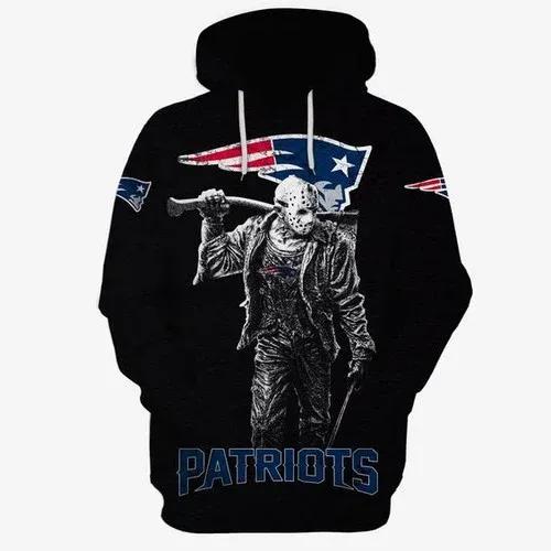 New England Patriots Football The Devil NFL 3D All Over Print Hoodie