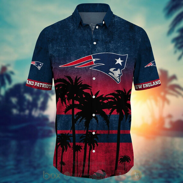 New England Patriots Hawaiian Shirt Tropical Aloha Button Up