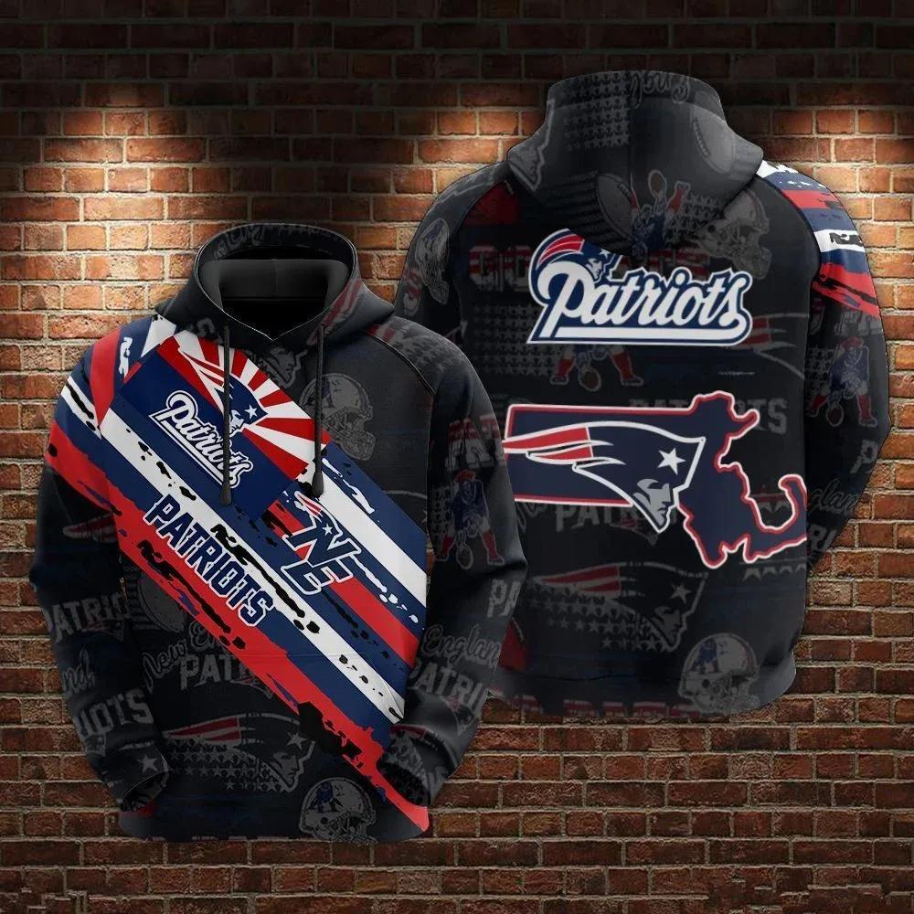 New England Patriots NFL 3D All Over Print Hoodie