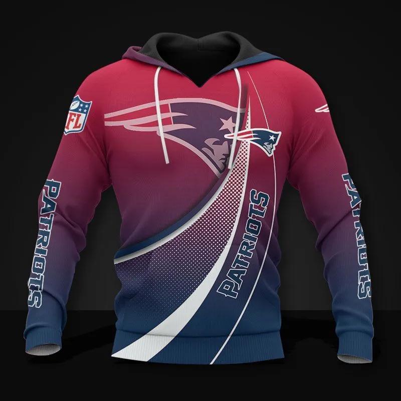 New England Patriots NFL 3D All Over Print Hoodie
