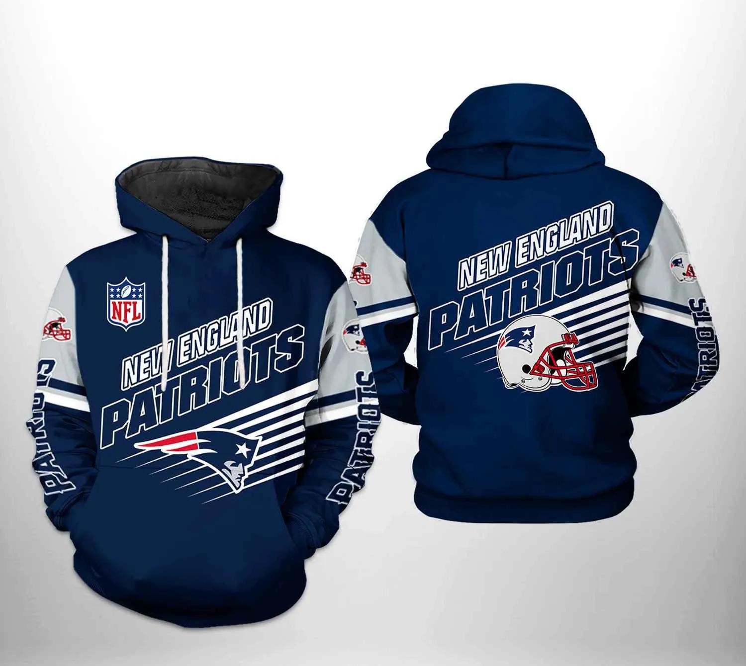 New England Patriots NFL TeamNFL 3D All Over Print Hoodie