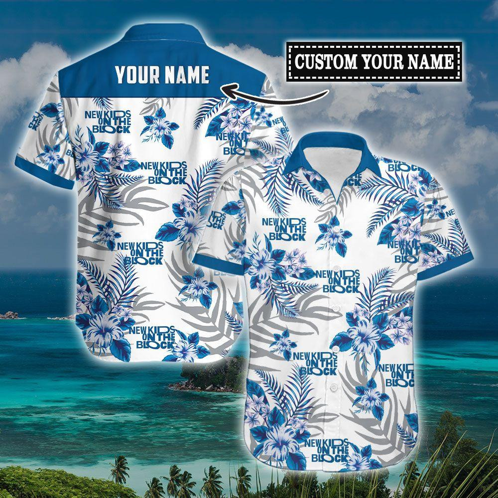 New Kids On The Block Rock Band Personalized Hawaiian Shirt Tropical Aloha Button Up