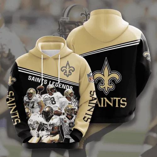 New Orleans Saints Legends NFL 3D All Over Print Hoodie