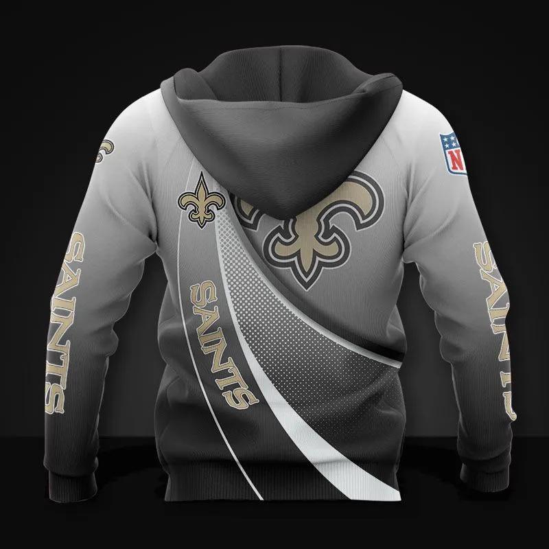 Alternative view of New Orleans Saints NFL 3D All Over Print Hoodie