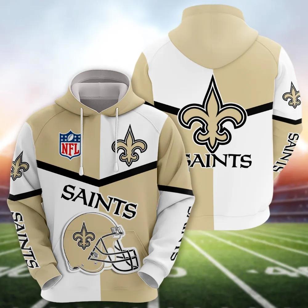 New OrleansSaints 3D NFL All Over Print Hoodie