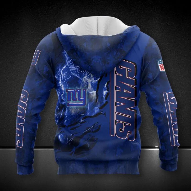 Alternative view of New York Giants All Over Print NFL 3D All Over Print Hoodie