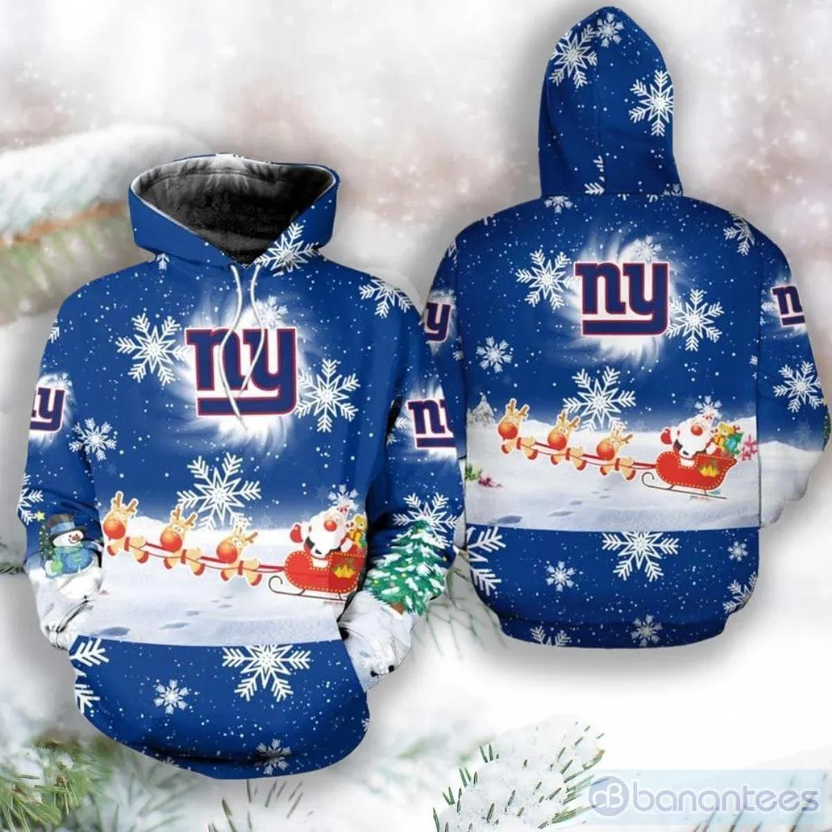 New York Giants Christmas NFL 3D All Over Print Hoodie